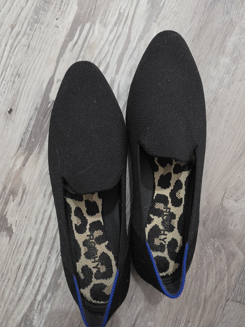 Rothy's Black Almond Loafers - Size 8 - EUC